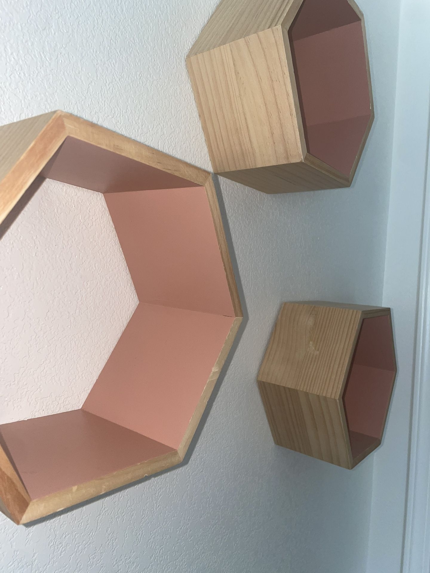 Honeycomb Shaped Wall Shelves