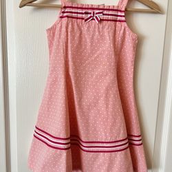 Gymboree Girls Pink Polka Dot Dress Size 5T
