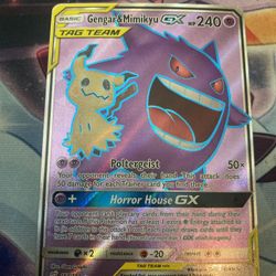 Gengar & Mimikyu GX - 164/181 - Full Art Ultra Rare - Pokemon