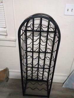 Wine Rack And  Farmhouse Home Decor Sign