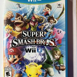 Super Smash Bros. Nintendo Wii U - Complete w/Manual CIB VG+