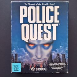 Police Quest PC Game Big Box Sierra 3.5" Floppy Disks (1992)