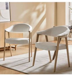 “NEW” Modern Dinning Chair with Ergonomic Curved Backrest