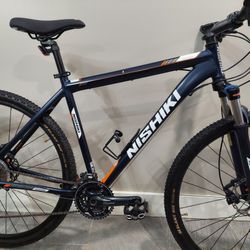 Nishiki Anasazi mountain bike size L , 29" tires , 30 speeds , Disc Brakes ,  like New