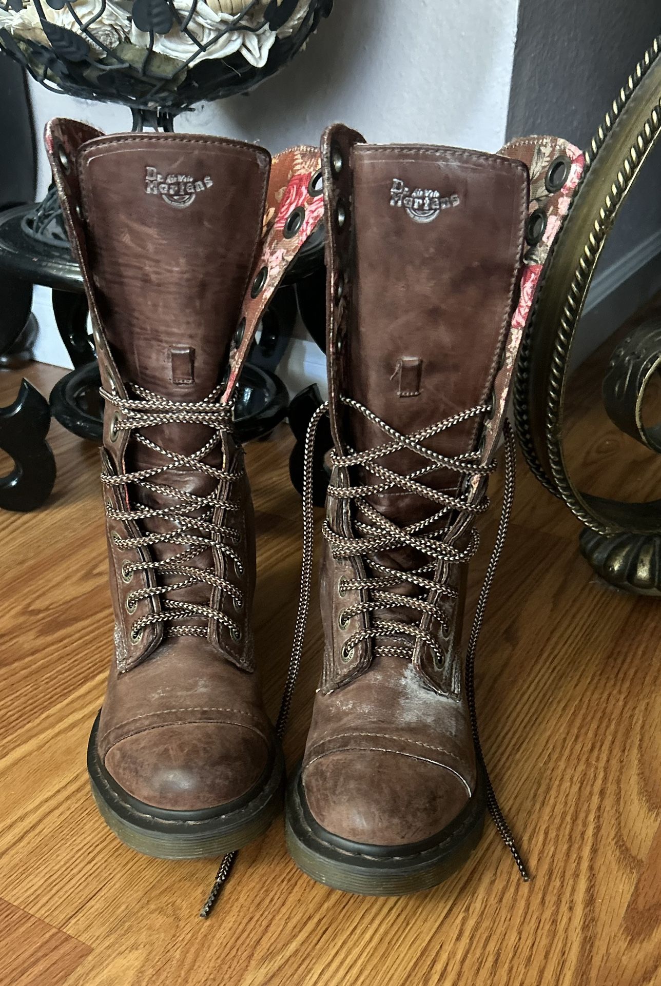 Dr Martens Triumph Brown Leather Lace Up Boots Size 7