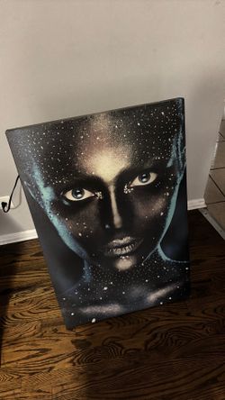 Galaxy Face Canvas Wall Art – Large