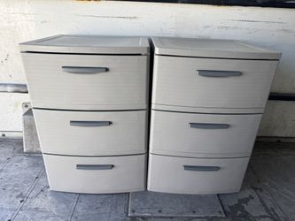 Durable plastic storage drawers