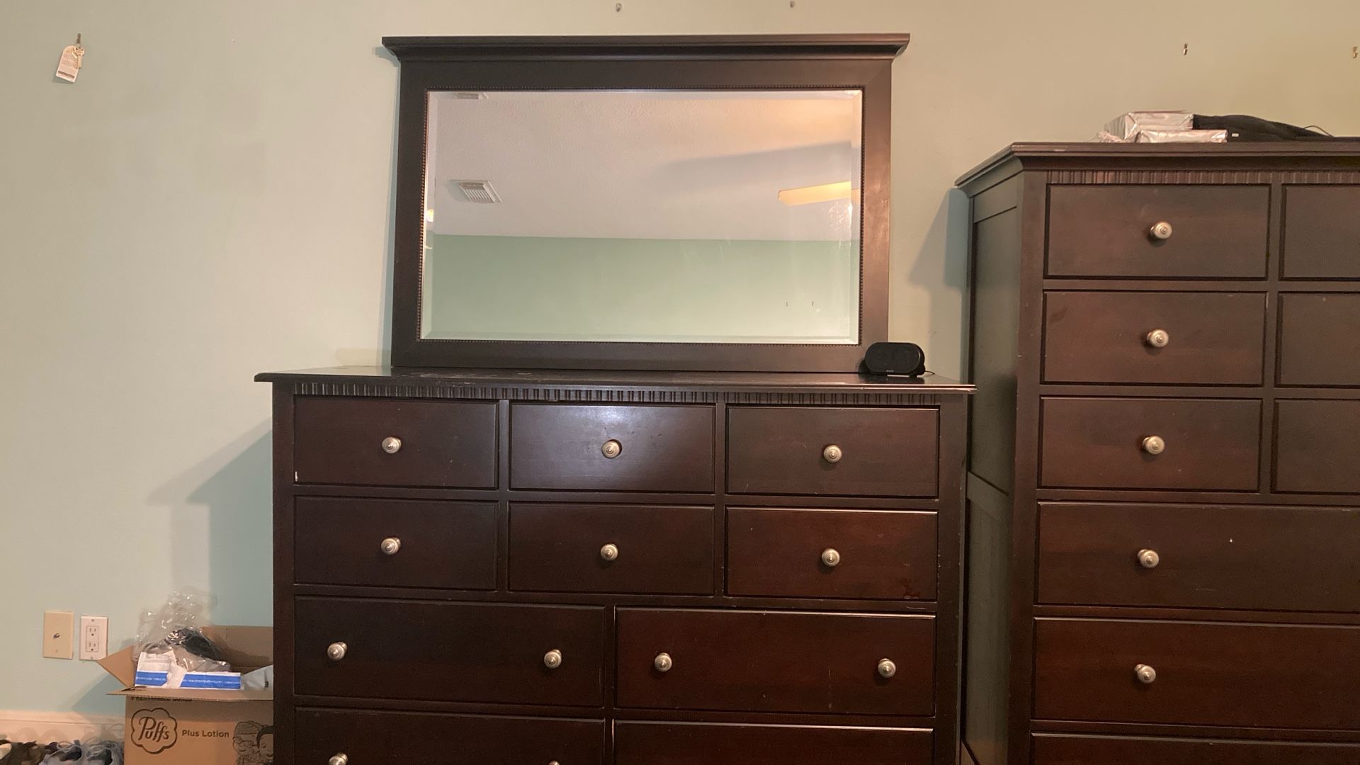 Solid Wood Dresser With Mirror