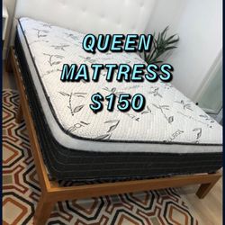 BRAND NEW PILLOW TOP MATTRESSES ✅ COLCHONES NUEVOS PILLOW TOP 💯‼️   QUEEN SIZE $150 ❌ $210 With Box Spring   FULL SIZE $140 ❌ $200 With Box Spring💥 