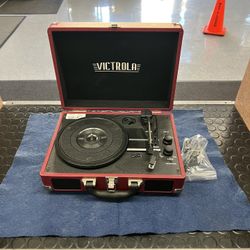 Victrola Bluetooth Briefcase Portable Record Player