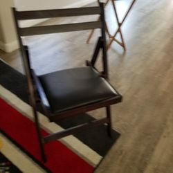 Foldable Accent Wooden Chair 