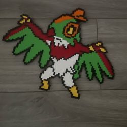 Hawlucha Pokemon Perler Bead/ Pixel Art