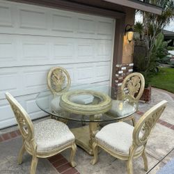 Glass Dining Table  Set