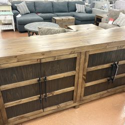 New 80” Console — SOLID WOOD 