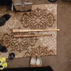 2 Autographed Baseball Bats 