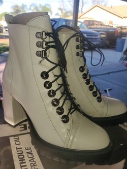 Ankle White Boots