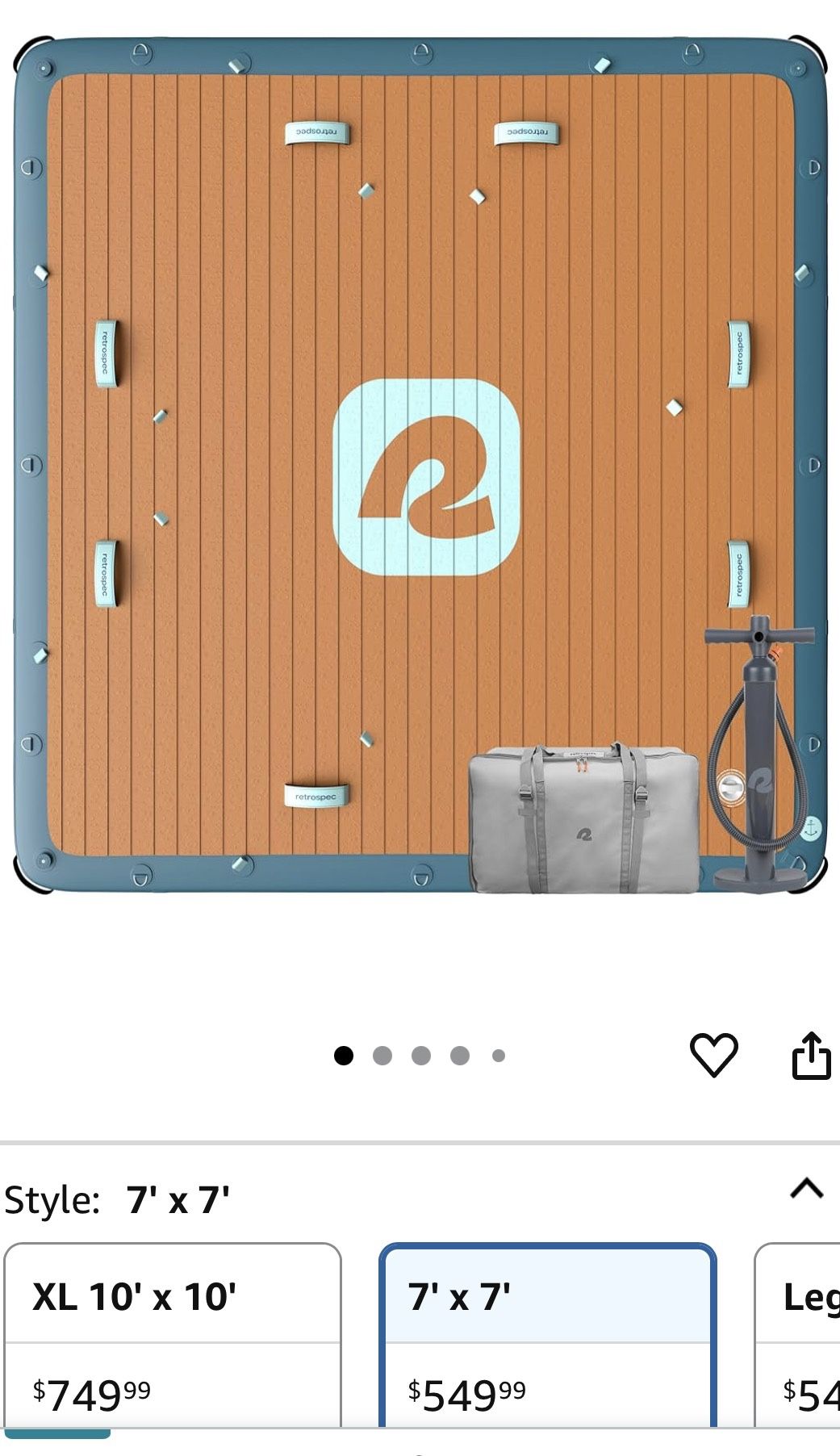 RETROSPEC 7x7 Platform Floating Dock