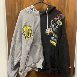 Maybe Crazy black and white hoodie