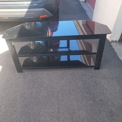 Glass tv stand
