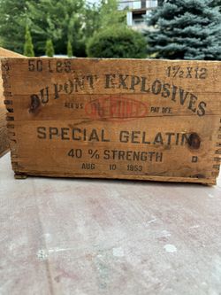 Antique Wooden Explosives Boxes