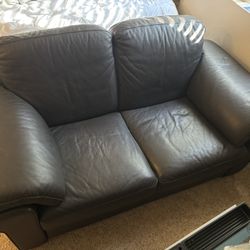 Leather Love Seat