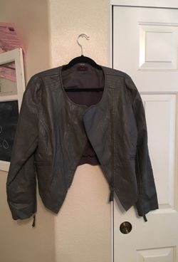 Faux leather jacket