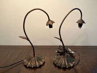 Art Deco Lamps reproduction both work perfectly they need new shades