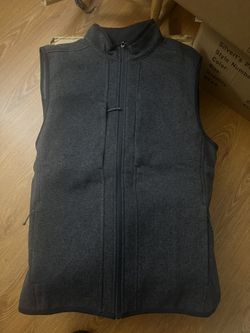 Grey Zip Up Sweater Vest