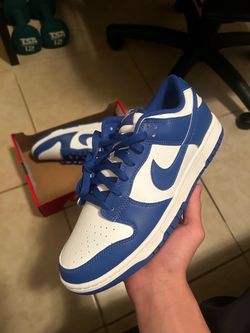 Nike Dunk Low White and Blue