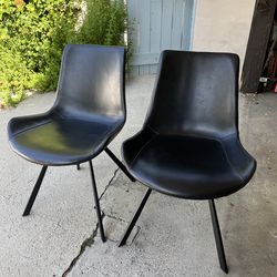 Modern Black Dining Chairs (set of 4)