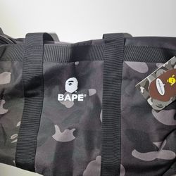 Black Camo Bape Duffle Bag