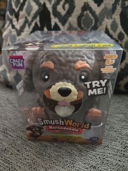 Crazy Fun SmushWorld Bernedoodle Squishy Toy
