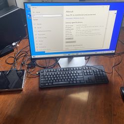 Lenovo IdeaCentre Q190 Celeron 1017U 1.6GHz 4GB RAM 500GB HDD Windows 10 Desktop, Monitor, Keyboard and Mouse 