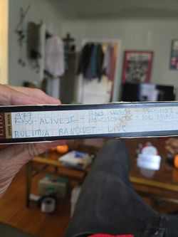 Kiss alive vhs video 1977 pro shot video