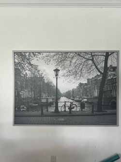 IKEA VILSHULT Wall Art- Amsterdam with Red Bicycle