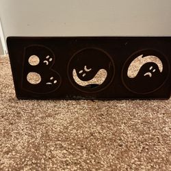 Halloween Decorative Tea Candle BOO Sign -$10