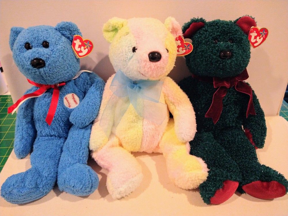 Retired Ty Beanie Buddies--Teddy Bear Trio $15 each