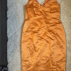 Brand New Moschino Orange Dress Size 46