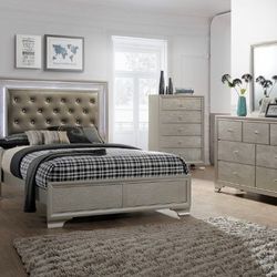 Queen Bed Frame Dresser Mirror Night Stand Price Firm