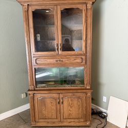 Shelf With Built In Fish Tank 