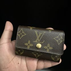 Louis Vuitton Porte Monnaie Plat Coin Case Monogram Wallet