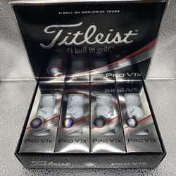 Titleist Pro V1x Golf Balls 1 Dozen 12 Balls Total BRAND NEW In Box 4 Sleeves