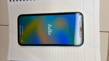 iPhone 11 cracked screen