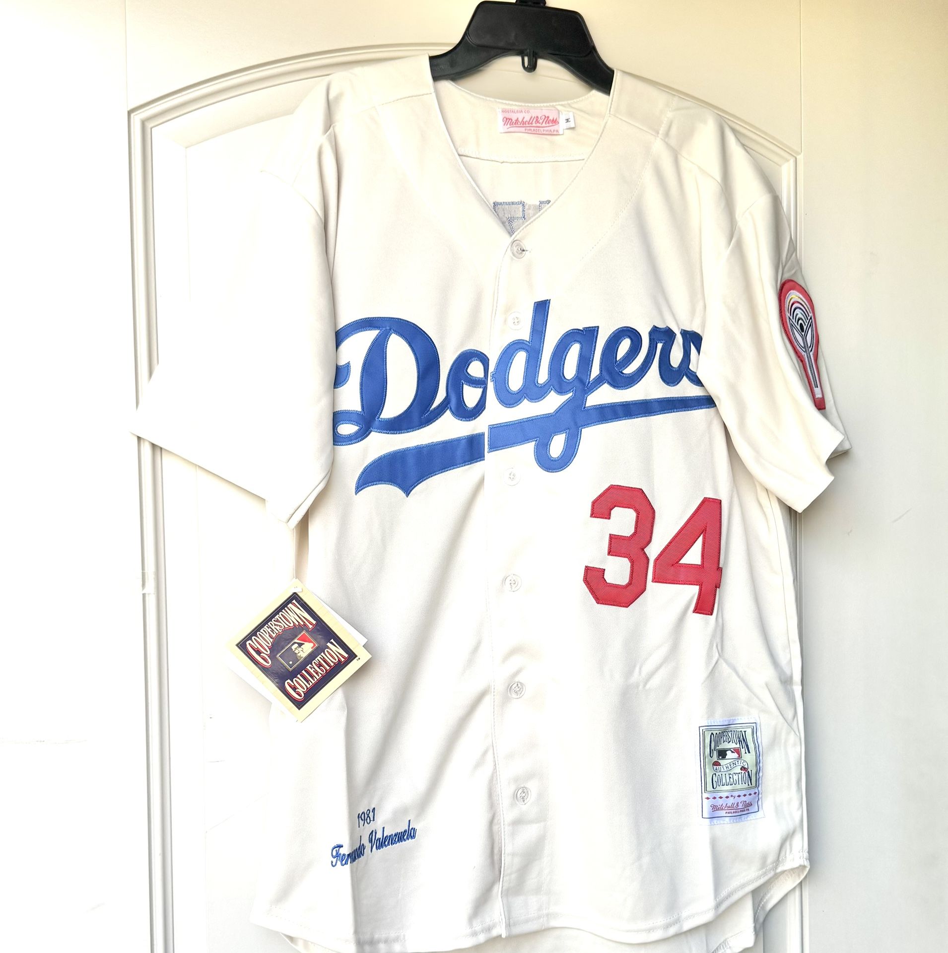 SMALL - DODGERS #34 FERNANDO VALENZUELA JERSEY
