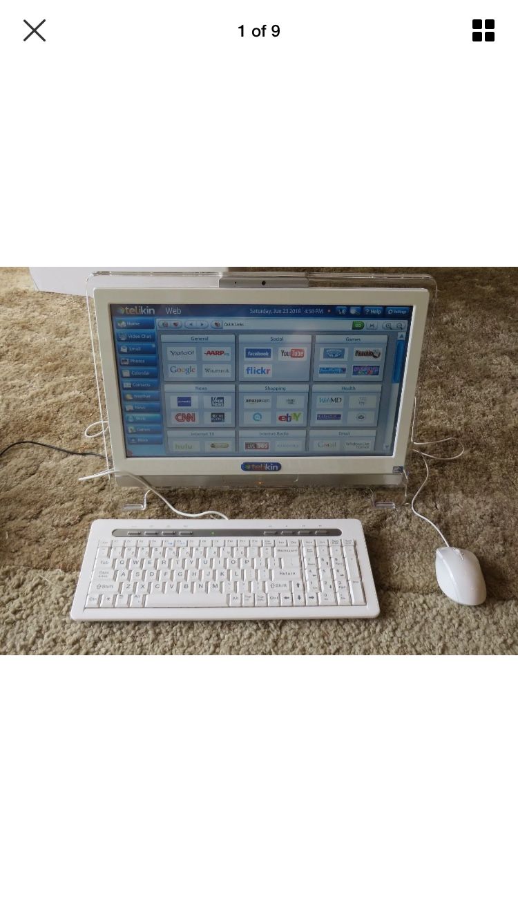 Telikin Touchscreen Desktop Computer for Seniors