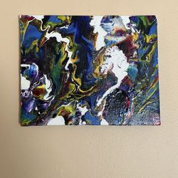 🎨 Original Abstract Acrylic Painting – 8” x 10” Canvas | Modern Wall Art
