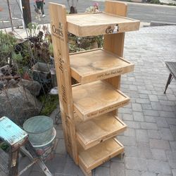 Solid Wood Vintage Display / Plant Stand – $25 (Claremont Mesa)