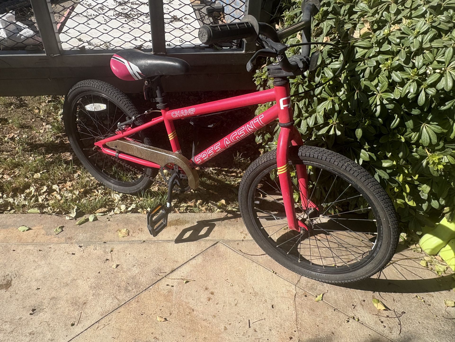 20' Free Agent Bmx Bike In Great Shape
