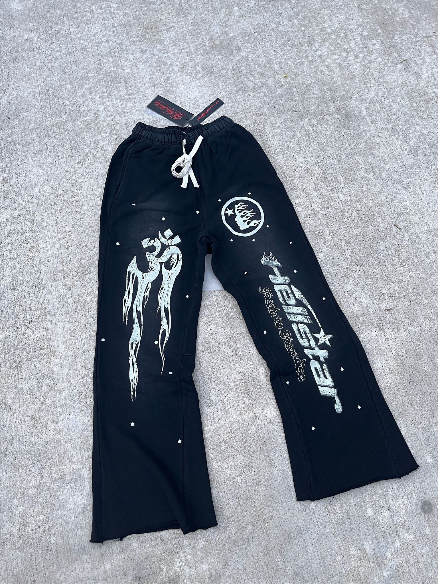 Hellstar Men's Black Joggers-tracksuits
