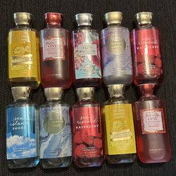 Bath and body works set of 10 new sealed packed shower gels. Each set $40